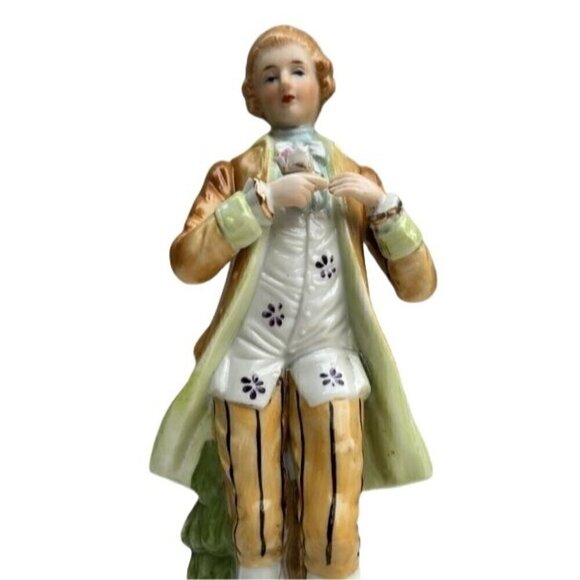 Metzler Ortloff Vintage German Porcelain Victorian Man Collectible Figurine - Picture 9 of 10
